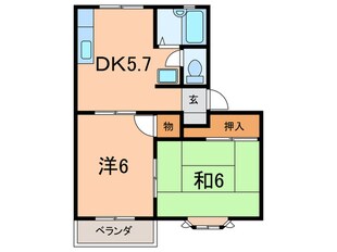 ラフォーレハタの物件間取画像